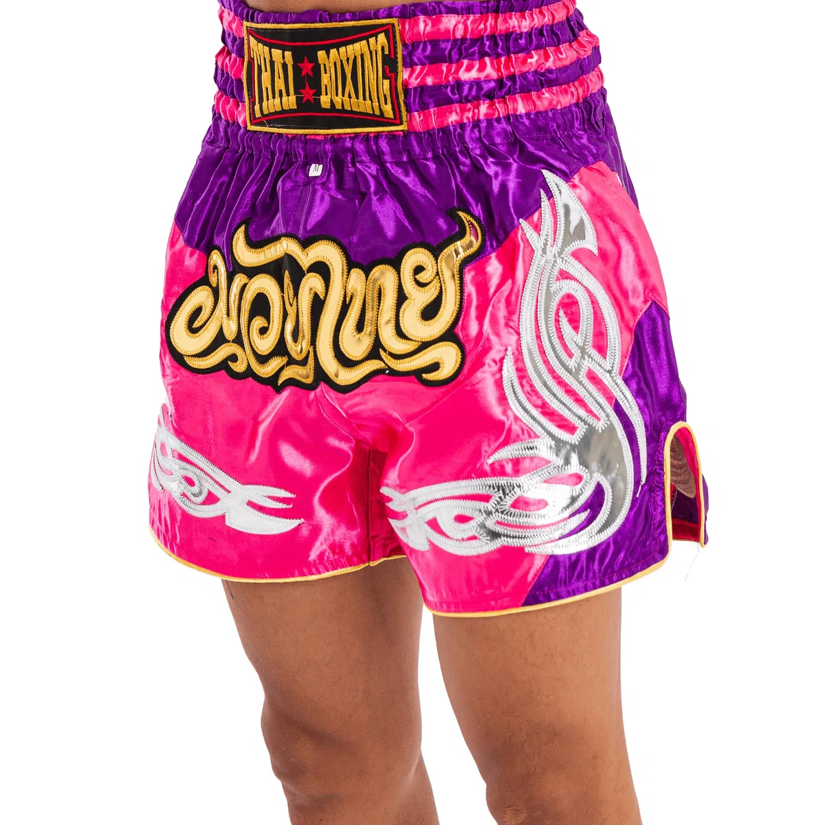 Pantaloncini da Muay Thai per uomo e donna, taglio aderente, per MMA, boxe, kickboxing, arti marziali