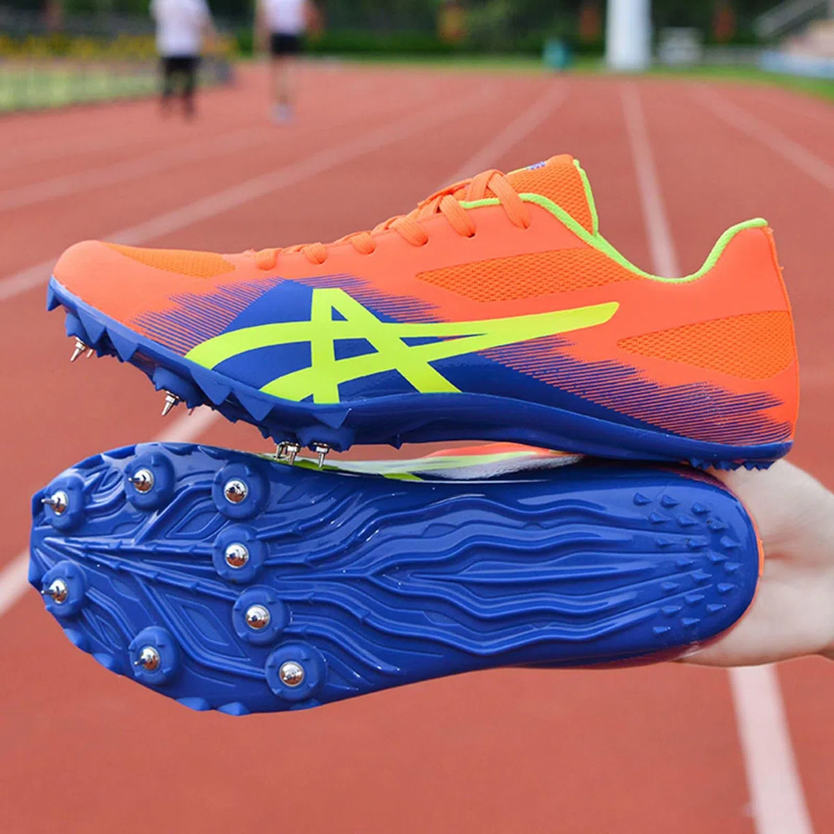 Scarpe a Chiodate Atletica Scarpe da Campo da Uomo Femminile Che corre Sprint Scarpe atletiche fidabili di Allenamento di Salto Leggero per Ragazzi Ragazze