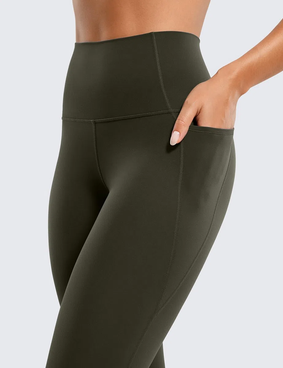 CRZ YOGA Donne Butterluxe Allenamento Ghette 64cm/71cm - A Vita Alta Leggings con Tasche Buttery Soft