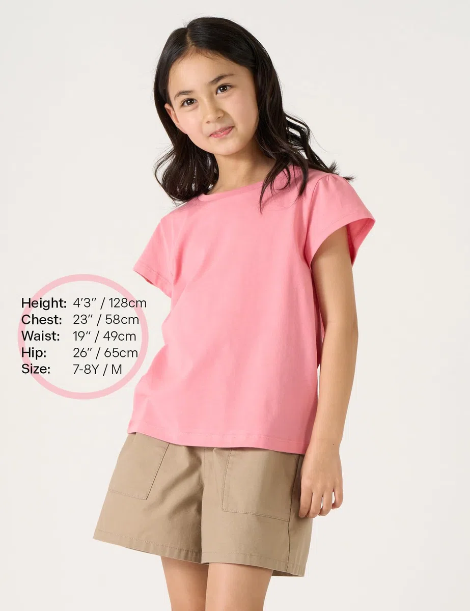 LAPASA T-Shirt 100% Cotone Bambina 4 Pezzi T-Shirt a Manica Corta o 2 Pezzi Lunga Abitino K01 G20