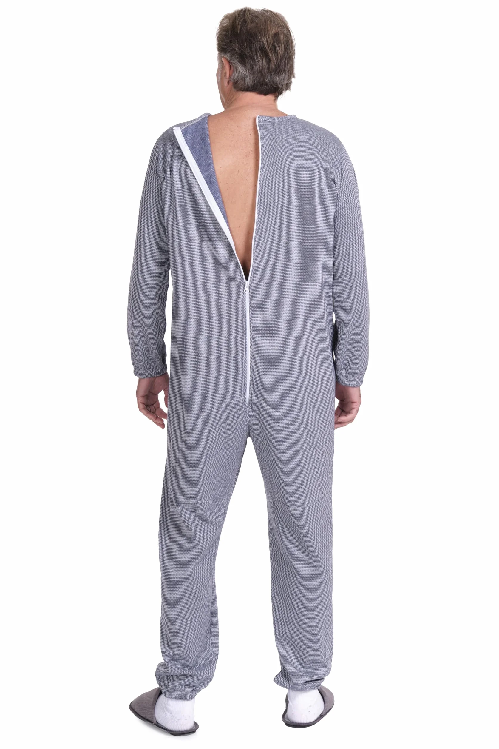 FERRUCCI COMFORT Pigiama Sanitario Invernale con Cerniera sul Dorso - 9014/1 - Uomo/Donna - Ideale per Gli Anziani - Caldo e Traspirante