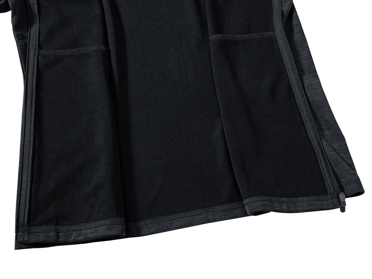 MoFiz Donna Giacca Leggera Manica Lunga Traspirante Slim Felpa Sportiva Senza Cappuccio Zip Intera Top da Tuta per Corsa Training Escursionismo con Tasche Grigio Scuro 3XL