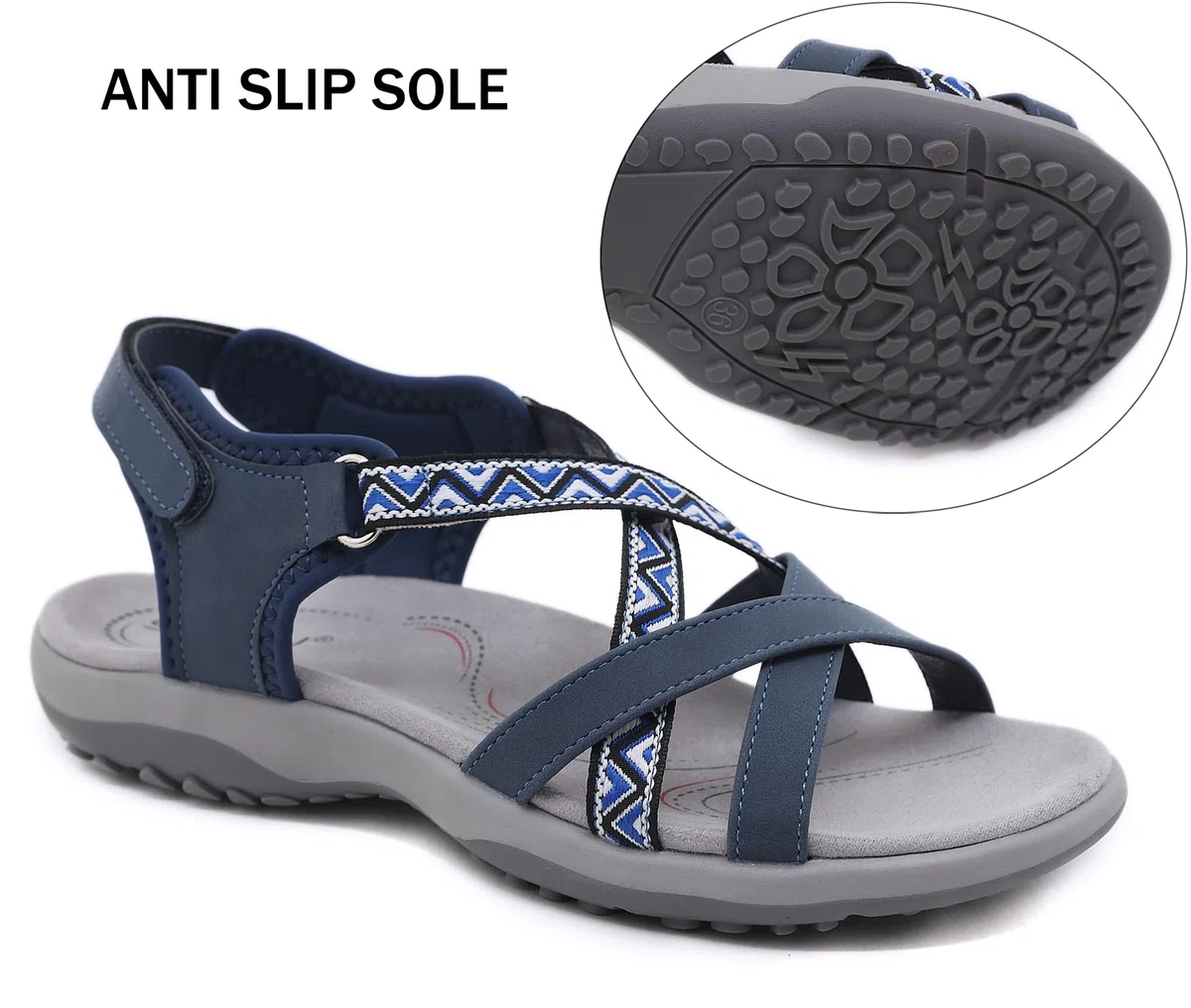 Meik Mangni Sandali Sportivi Donna Sandali Estivi da Trekking Comode Sandali da Spiaggi Leggere Sandalo a Punta Aperta:36-41 EU
