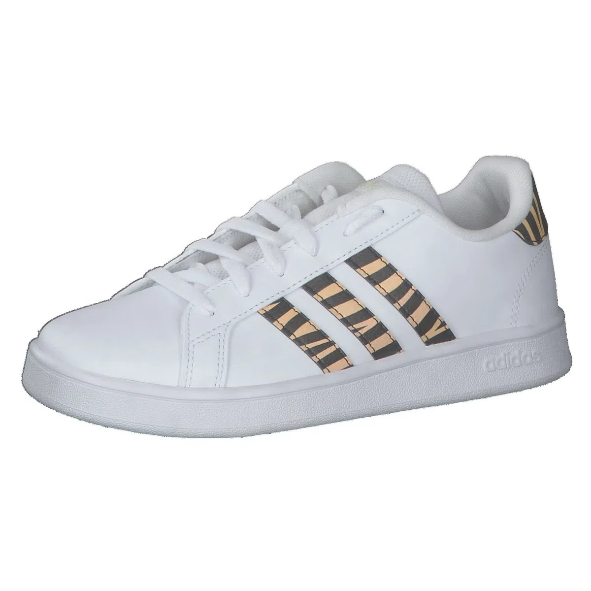adidas Grand Court K, Sneaker Ragazza (Cloud White/Core Black/Acid Red, Fraction_36_And_2_Thirds)