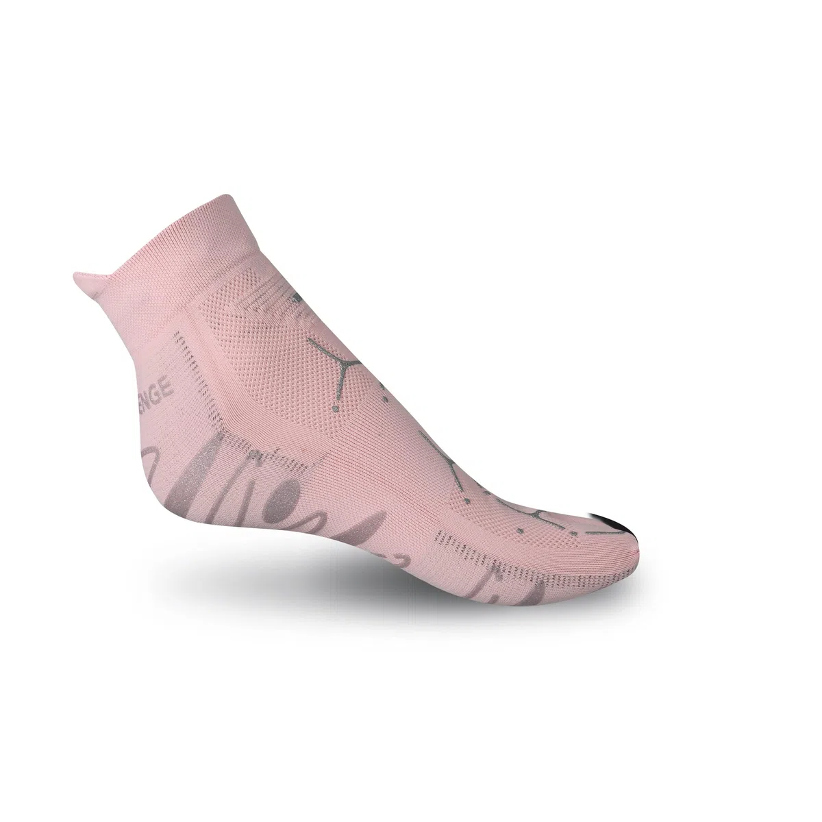 R-EVENGE Calzini Yoga Antiscivolo 1 Finger, Cotone Bio, Rame Antibatterico, Super Grip, Traspiranti, Palestra & Casa, Uomo Donna, Made in Italy (ROSA PASTELLO/SILVER, M 38/41)