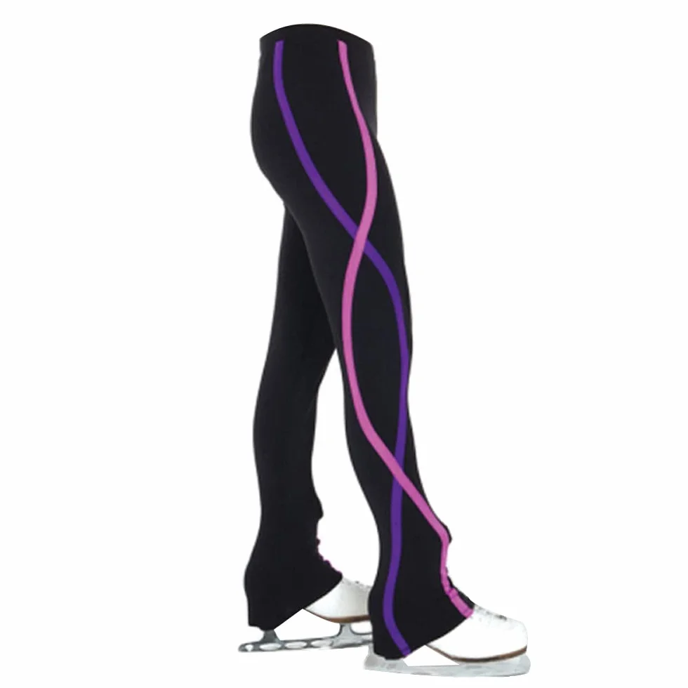 LIUHUO ragazze pantaloni da pattinaggio neri allenamento esercizio colpisce pantaloni da pattinaggio da donna