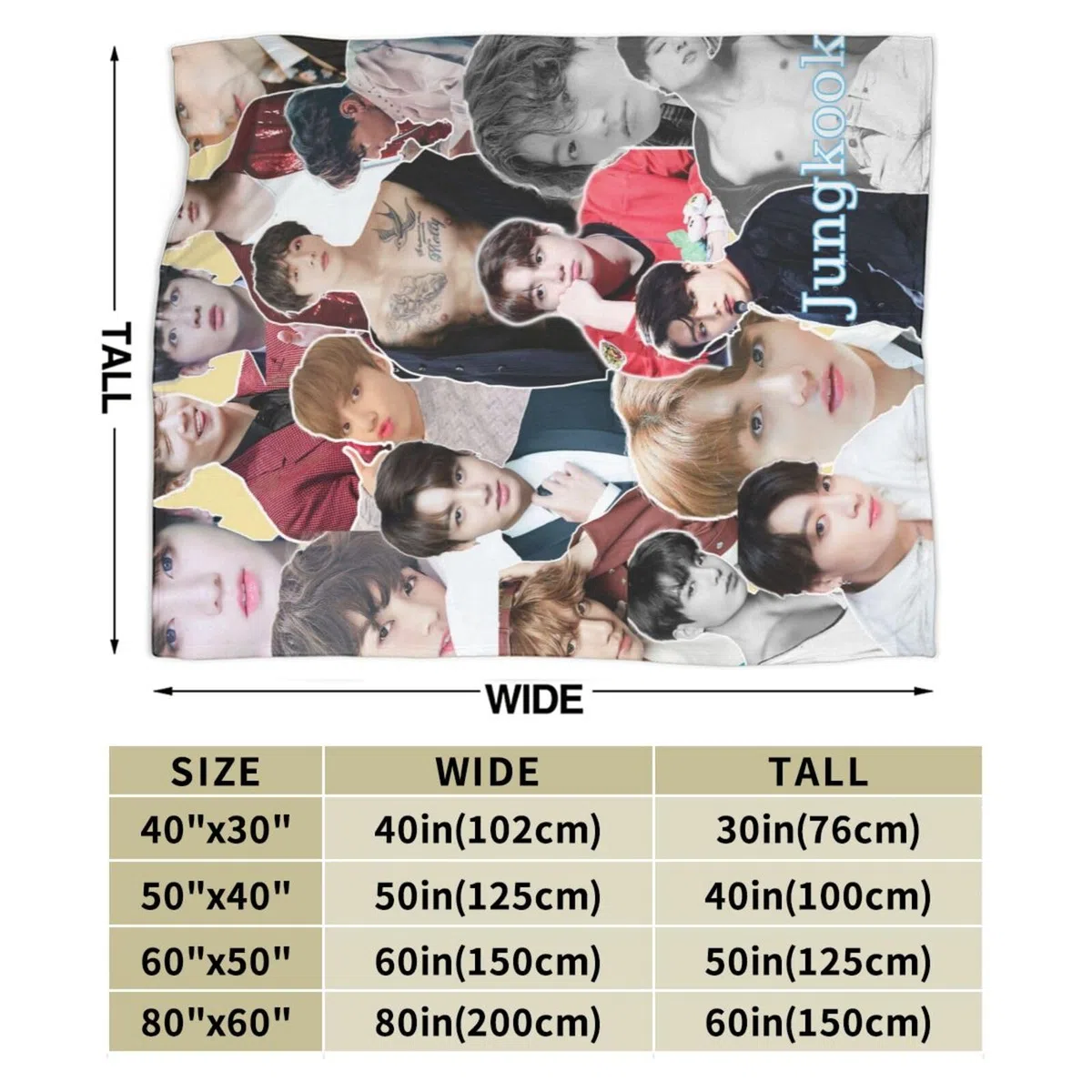 Jungkook, coperta morbida e confortevole in pile di lana, per divano, ufficio, auto, campeggio, yoga, viaggi, decorazione per la casa, accogliente coperta da spiaggia in peluche, regalo