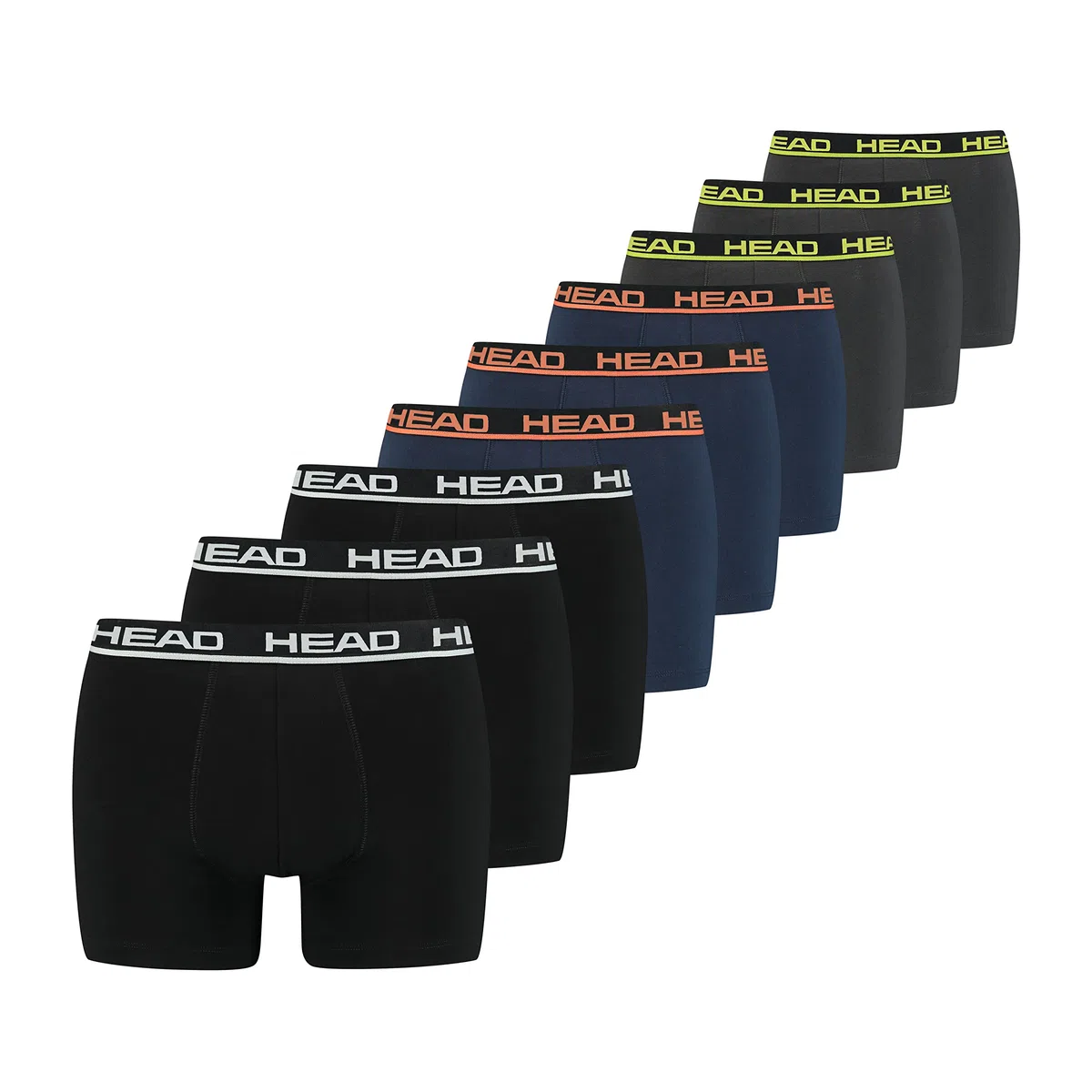 Head Boxer Biancheria Intima Uomo (Pacco da 9)