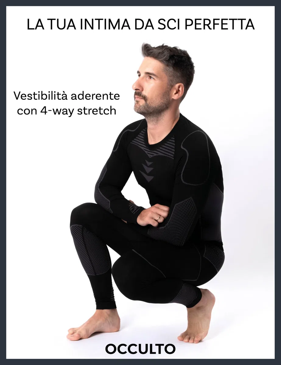 Occulto Intimo Termico Invernale Set Uomo (Modello: James)