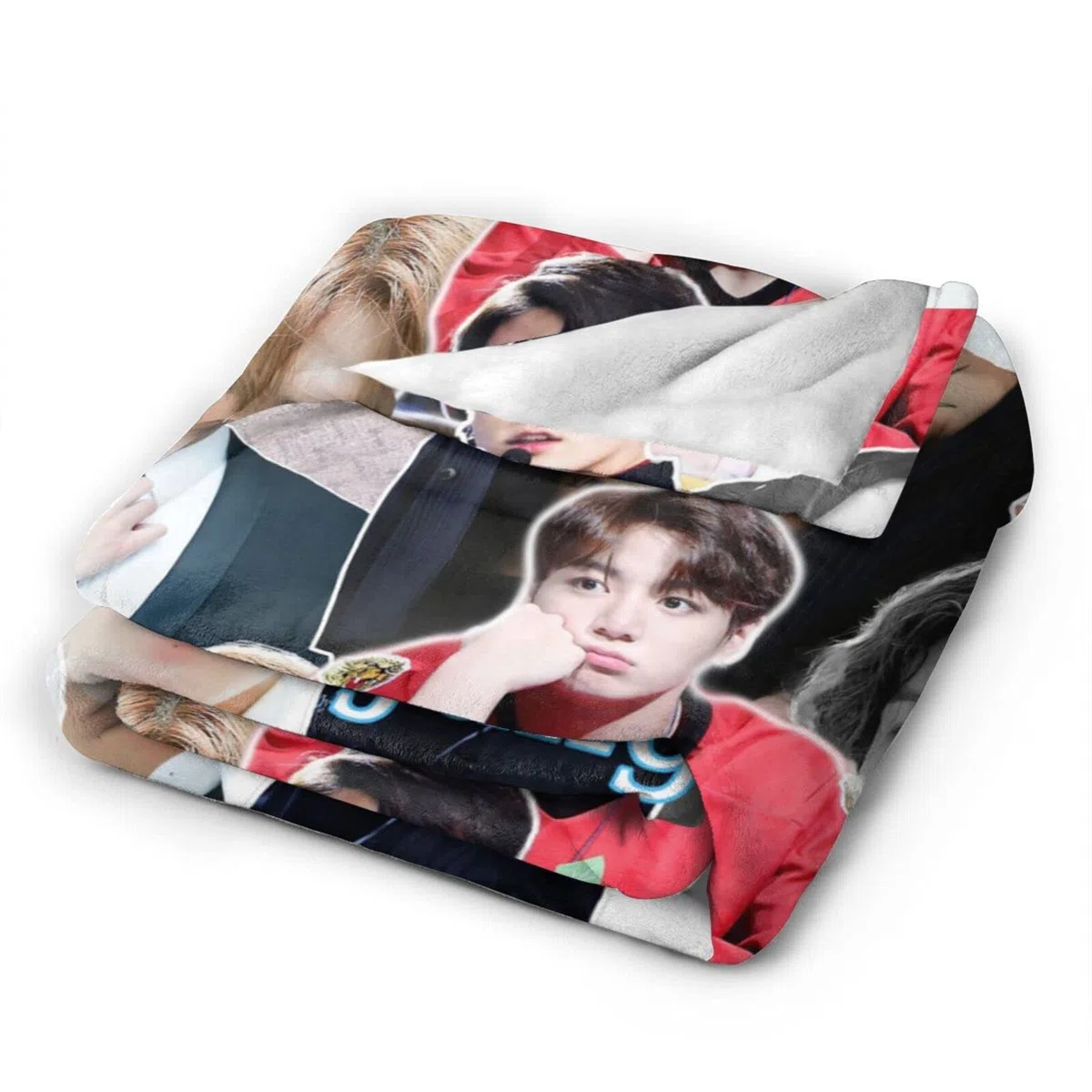 Jungkook, coperta morbida e confortevole in pile di lana, per divano, ufficio, auto, campeggio, yoga, viaggi, decorazione per la casa, accogliente coperta da spiaggia in peluche, regalo