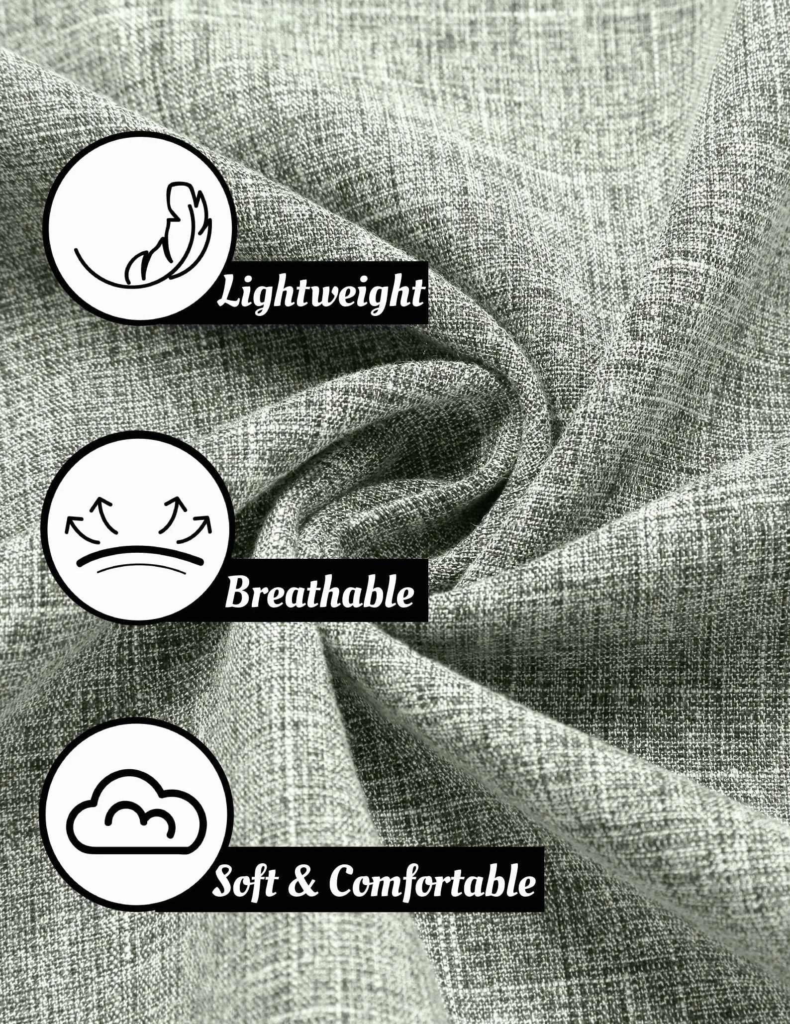 COOFANDY Camicia in Lino da Uomo Camicia a Maniche Corte abbottonata Camicie Casual vestibilità Regolare Camicia in Lino da Spiaggia Estiva