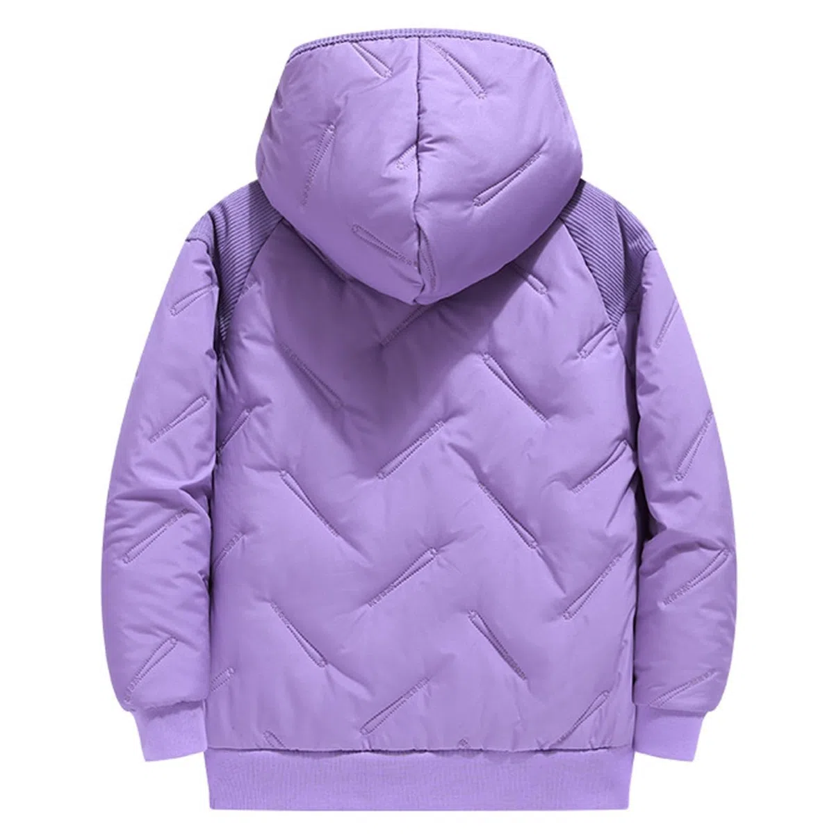 Cappotti foderati in pile invernale caldo piumino con cappuccio per bambini imbottito piumino trapuntato cappotto leggero per adolescenti parka Outwear