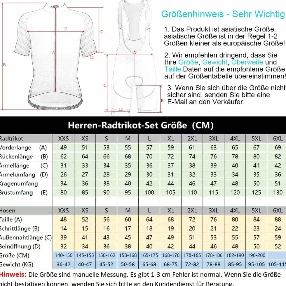Set di maglia da ciclismo da uomo,traspirante, ad asciugatura rapida, con pantaloncini imbottiti in gel 19D