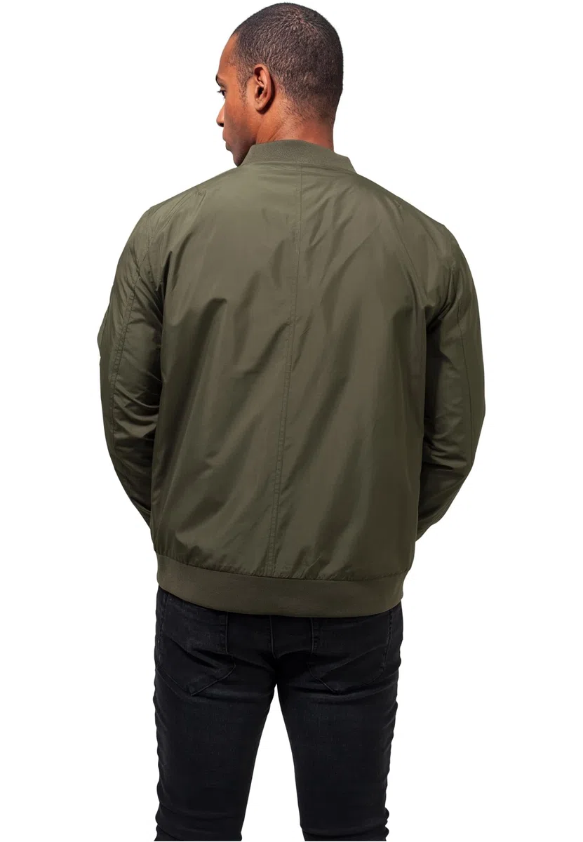 URBAN CLASSICS Giacca Bomber Uomo, Invernale, Stile Old School, Giubbotto Corto, Vestibilità Ottimale, Giacchetta a Vento Imbottito Aderente, Baseball