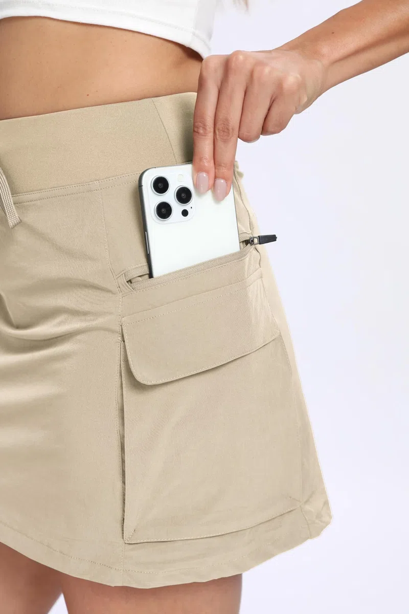 Timuspo High Waist Skorts for Women UK Casual Cargo Skirt Workout Tennis Skorts with Pockets Summer Skirts
