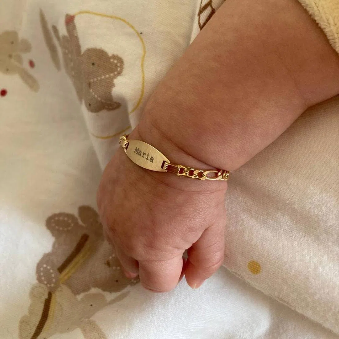 Giuzi Bracciale per Neonati o Ragazzi con Targhetta Personalizzabile in Argento 925