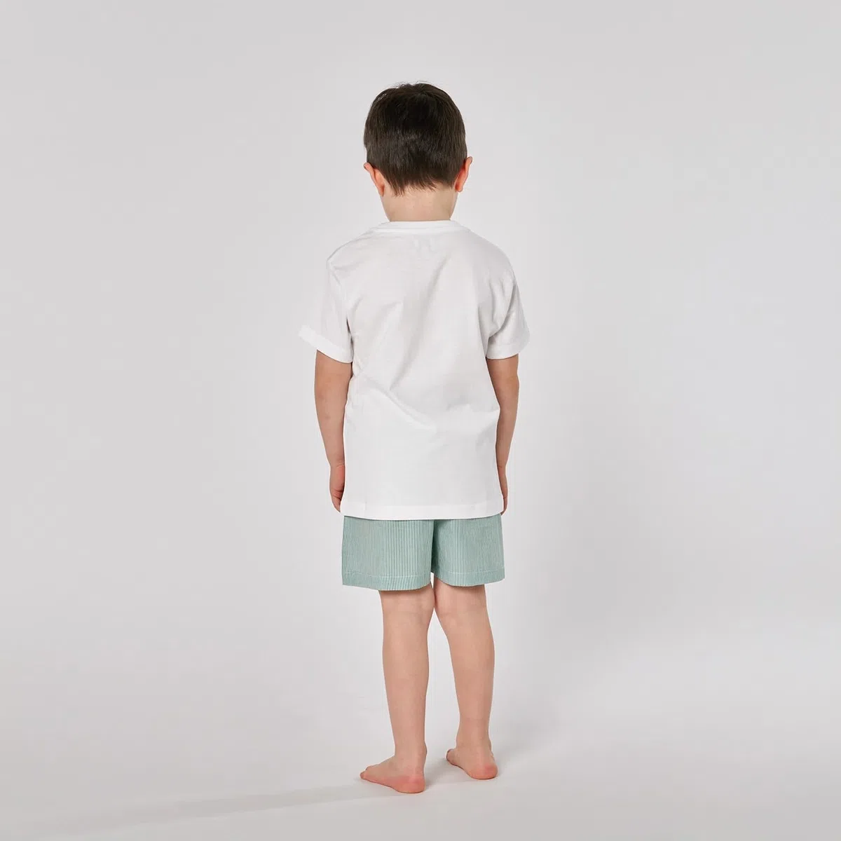 PELLEGRINI Pigiama Corto Bambino Ragazzo in Cotone Set Estivo Due Pezzi con Maglietta e Pantaloncini Corti Fresco e Traspirante