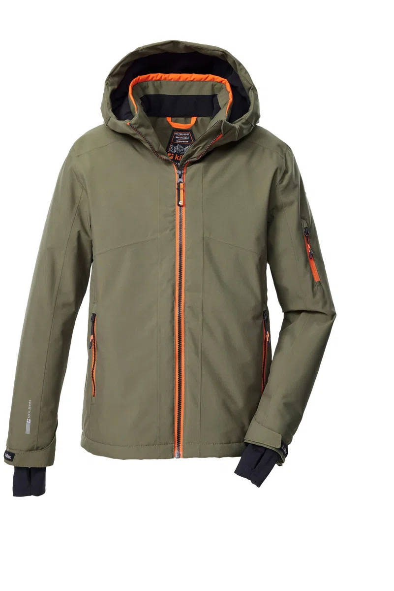 Killtec Ksw 202 Bys Ski Jckt Giacca da sci/giacca funzionale con cappuccio e paraneve Bambini e ragazzi