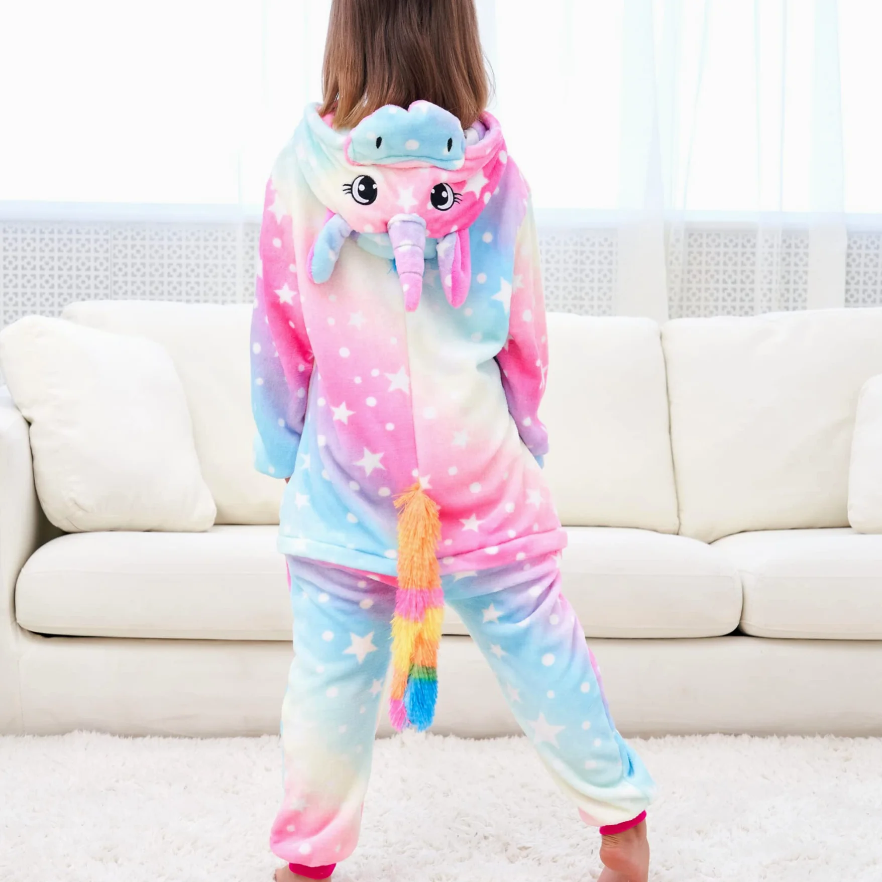 Morbida Unicorno Pigiama Intero per Bambina & Ragazza