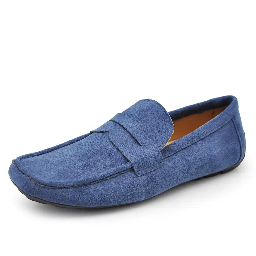 IF Fashion Scarpe Mocassini Slip On Loafers Morbidi da Uomo Camoscio Sintetico Pelle Scamosciato 2Y219