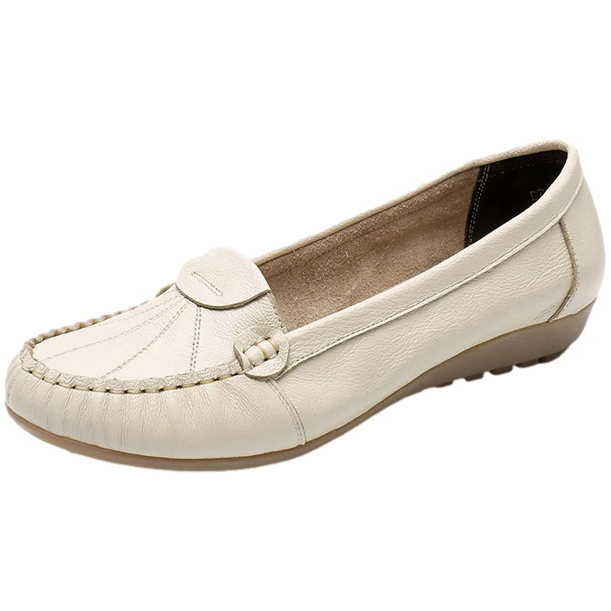 rismart Mocassini Donna Comode Scarpe di Pelle Casuale Lavoro Mocassino