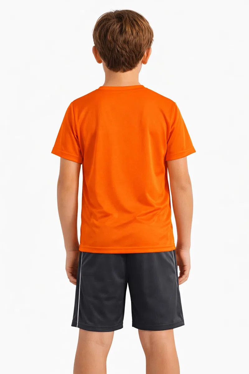 Set sportivo per bambini in 3 pezzi, tuta, 2 maglietta a maniche corte e 1 pantaloncini da 6 a 14 anni