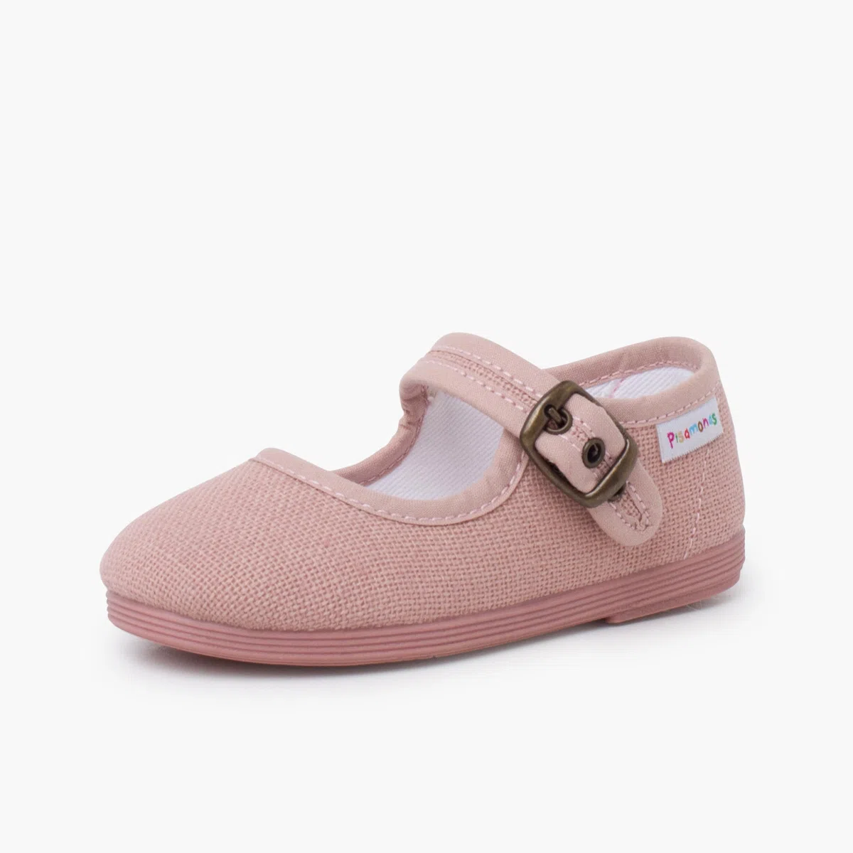 Pisamonas Ballerine con Cinturino Flessibili Lino Fibbia
