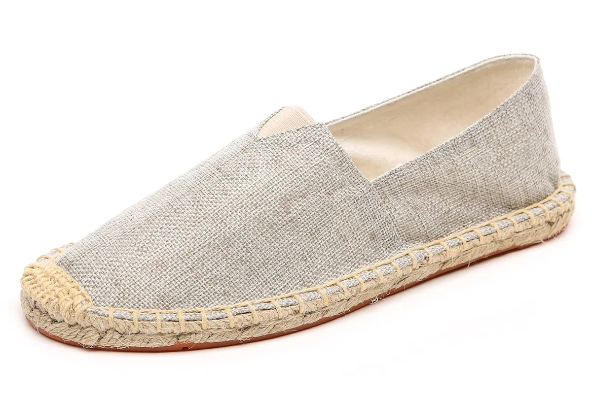 Altxic Espadrillas Piatte da Uomo Tela con Punta Chiusa e Slip on Size 44 EU Grigio Chiaro