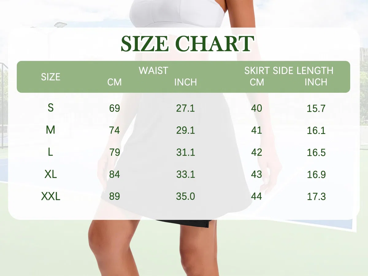 Oyamiki Skorts for Women UK Athletic Tennis Skirt with Shorts Casual Pockets Golf Skort High Waist Workout Summer Skirts