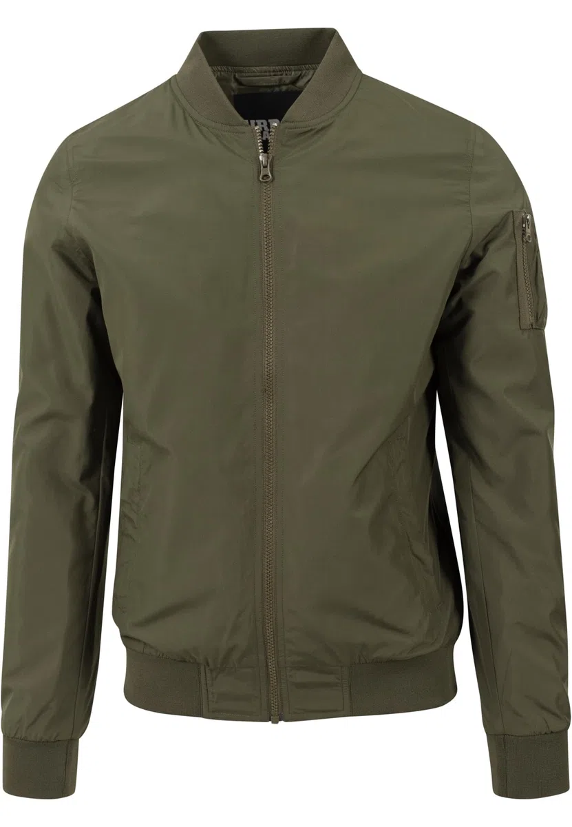 URBAN CLASSICS Giacca Bomber Uomo, Invernale, Stile Old School, Giubbotto Corto, Vestibilità Ottimale, Giacchetta a Vento Imbottito Aderente, Baseball