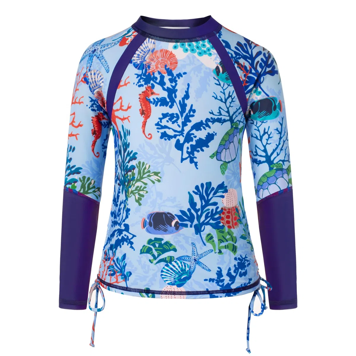 GRACE KARIN Costume da bagno a maniche lunghe per ragazze Rash Guard Costume da bagno a due pezzi stampato estivo da spiaggia