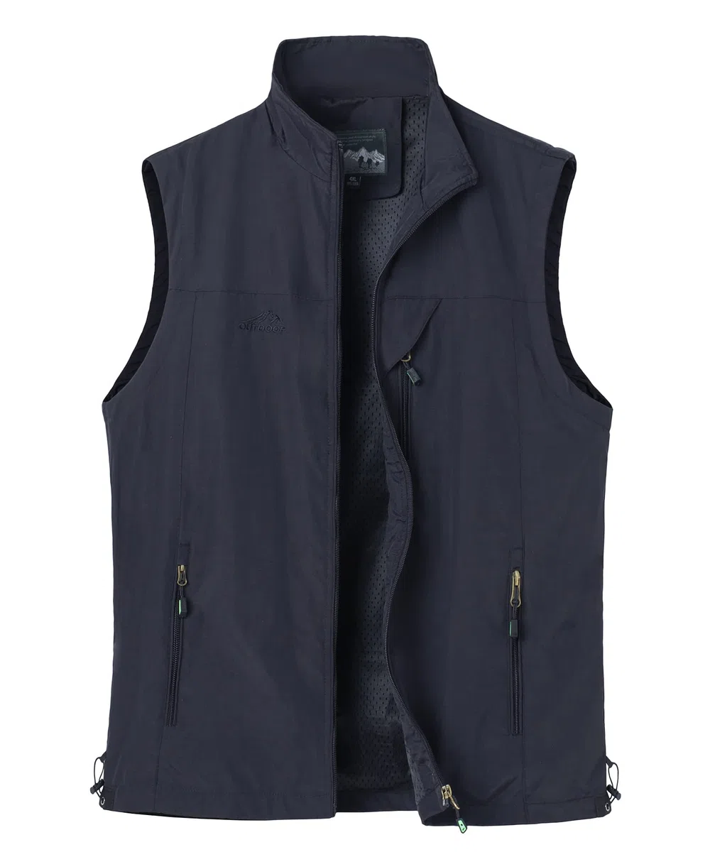 Gilet da Pesca da Uomo All'aperto Casual Asciugatura rapida Giubbotto Sportivo Leggeri Traspirante Senza Maniche Giacche Fotografia Panciotto Campeggio Giacca Utility Gilet
