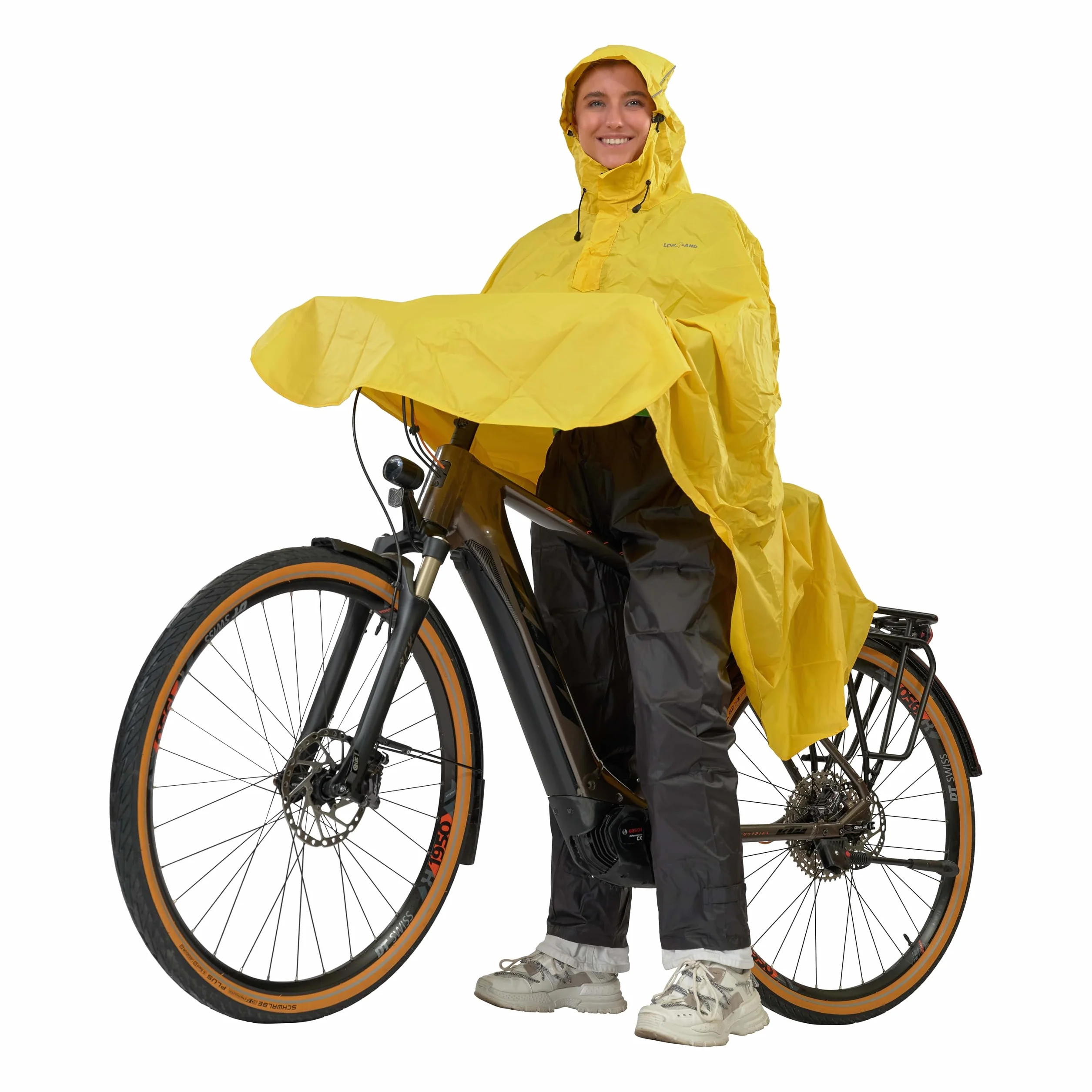 LOWLAND OUTDOOR Fahrradregenponcho Poncho impermeabile per bicicletta Unisex - Adulto (Pacco da 1)