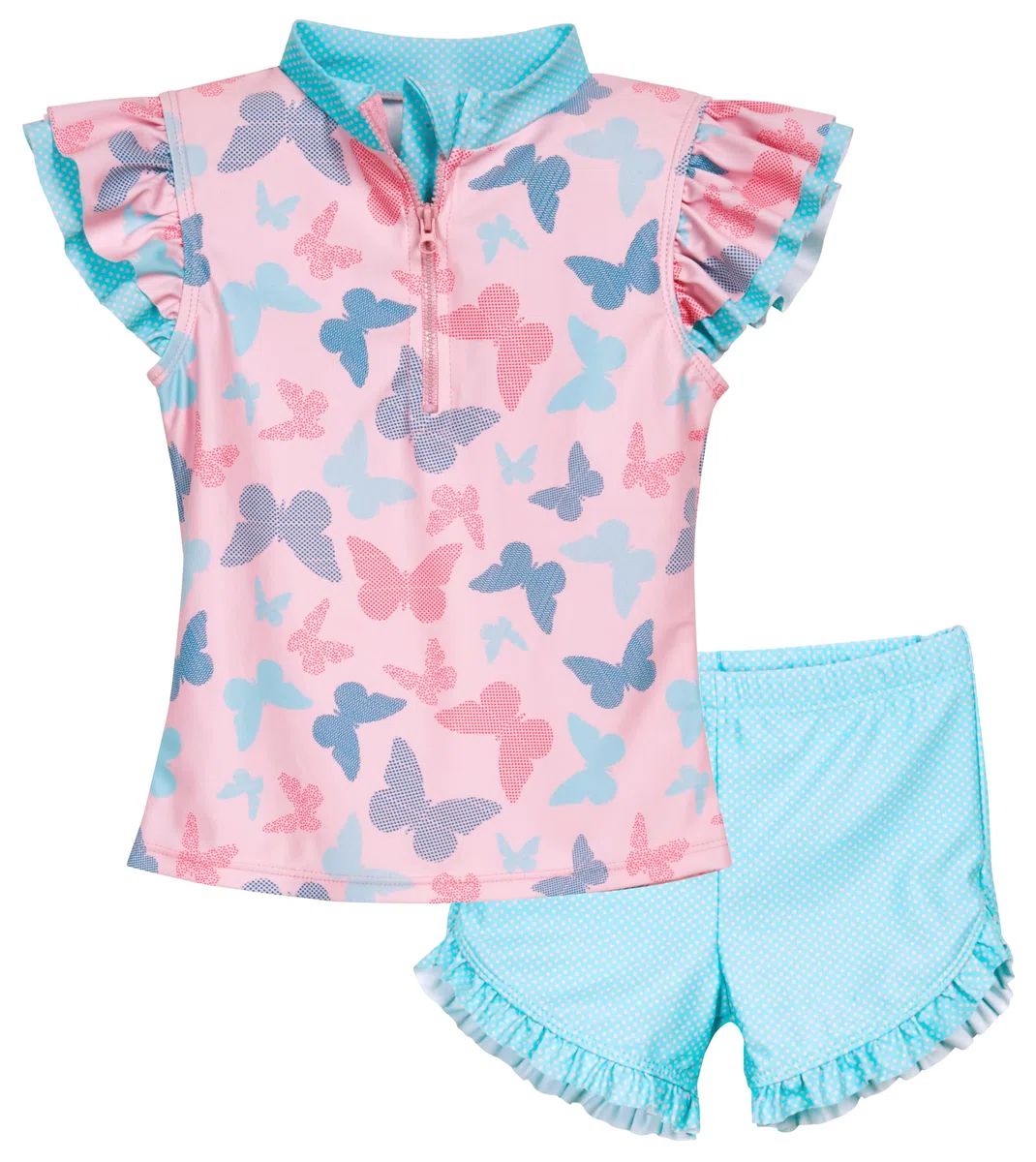 Playshoes Zweiteiler Set di Costume a Maglietta Bambine e Ragazze