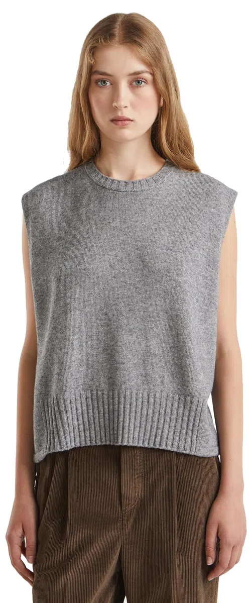 United Colors of Benetton Maglia G/C S/M 126wd10ba Maglioncino a Gilet Donna