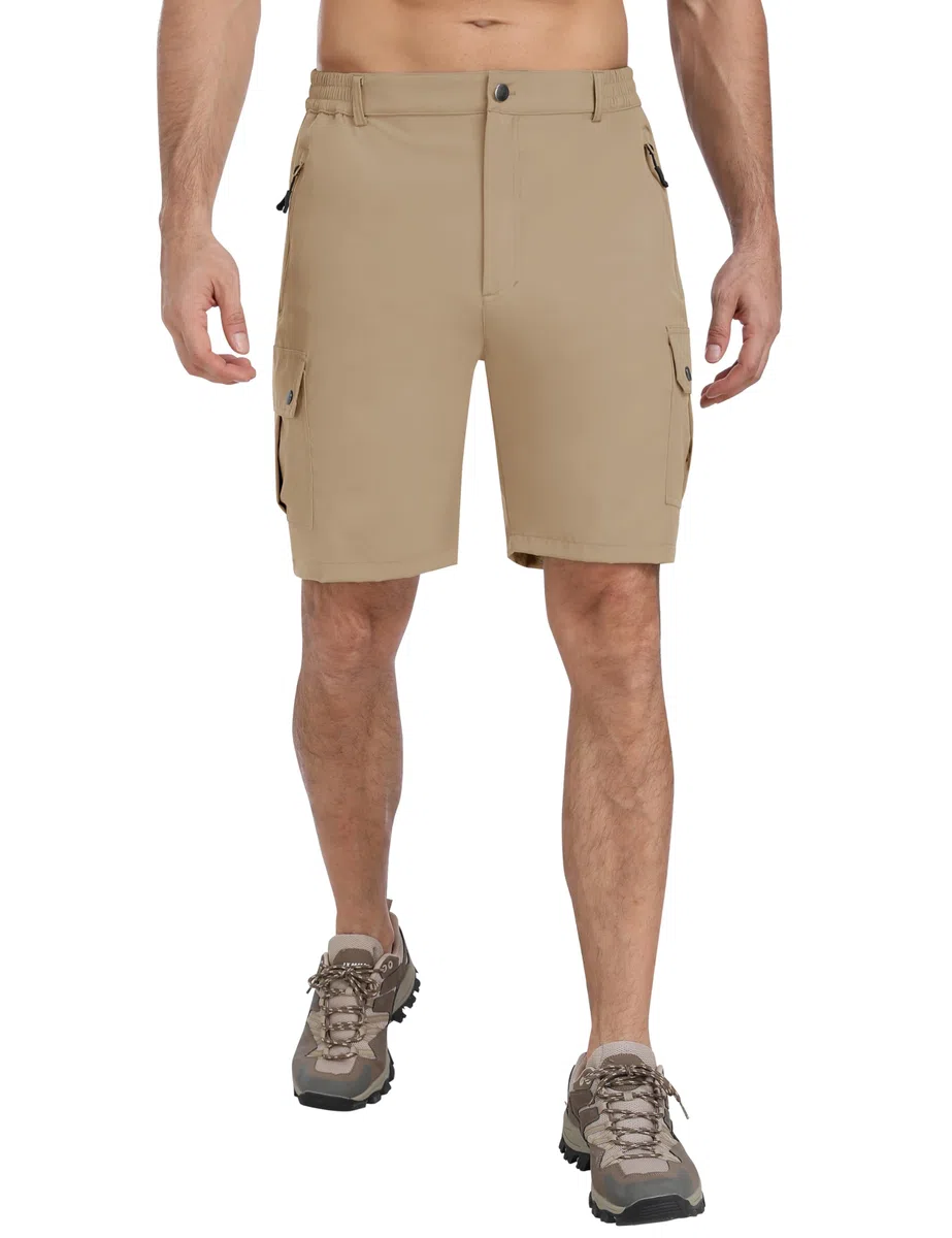 MoFiz Pantaloncini Cargo Uomo Pantaloni Corti da Trekking Bermuda Shorts Leggeri Traspiranti Pantaloncini da Escursionismo Mountain Ciclismo Sportivi Palestra