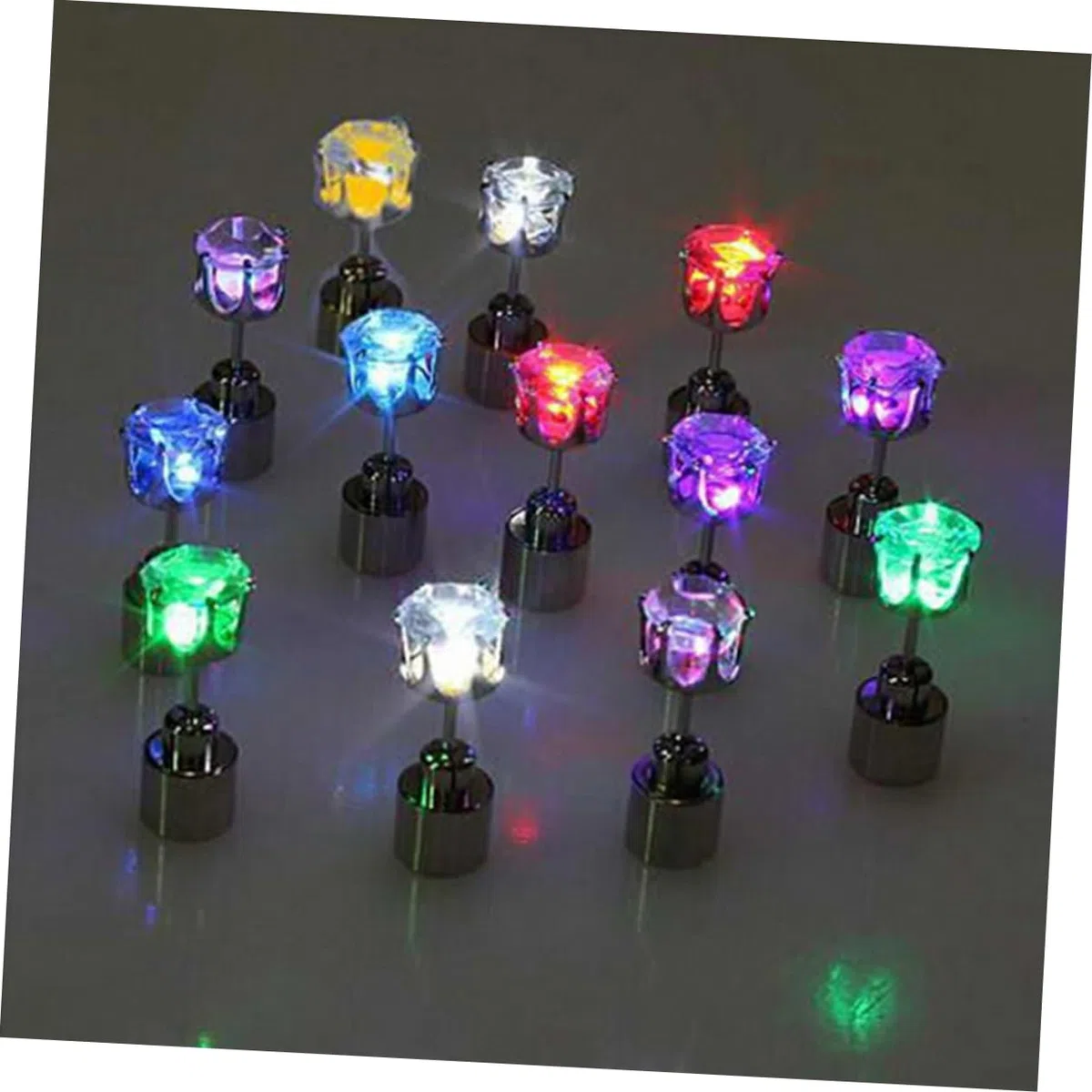 LIFKOME 14pezzi Led Luminosi Inossidabile Accessori Per e Concerti Unisex Flashing Per Notturni e Divertimento