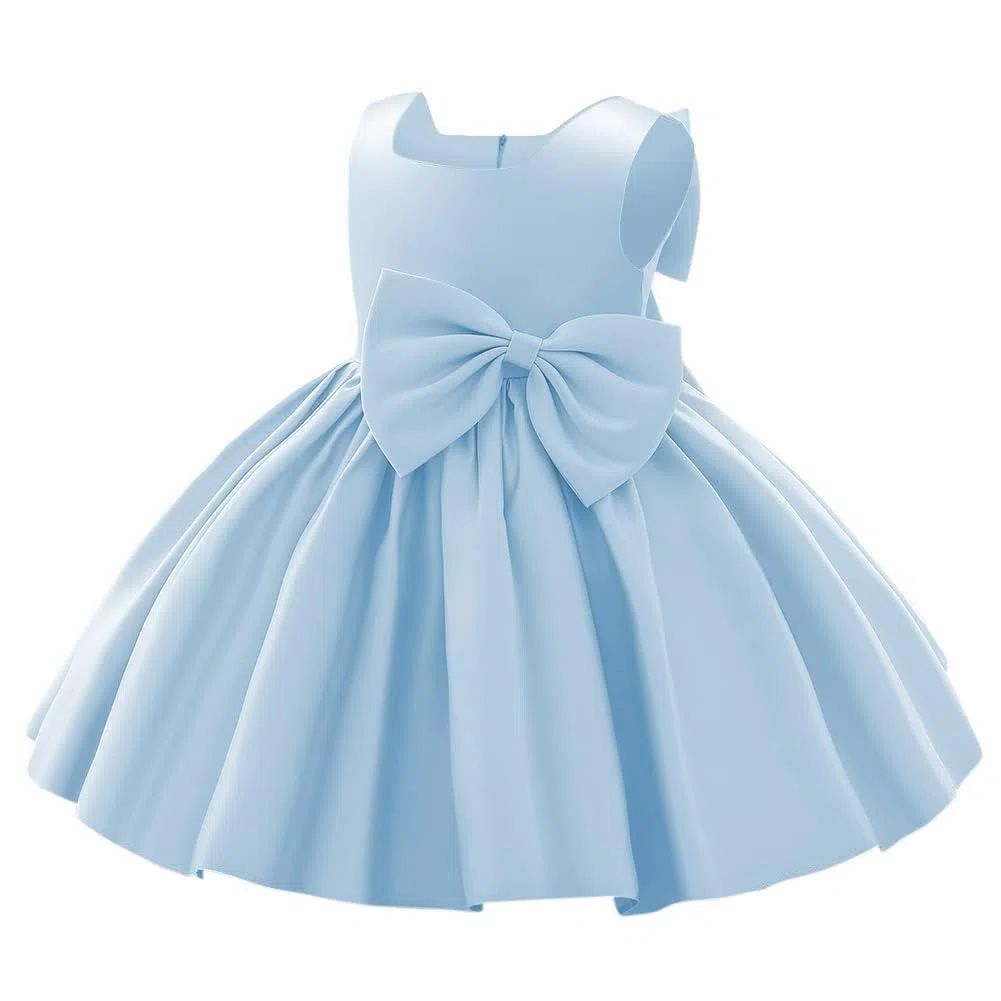 Vestito da principessa per bambine e bambine, con tutù e fiocco, abito da ballo formale, per compleanni, matrimoni, battesimi, battesimi