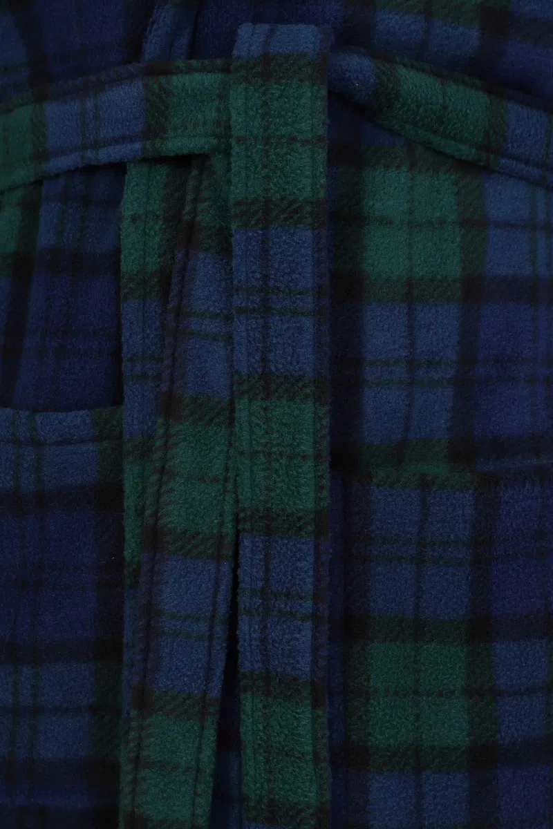 John Christian Vestaglia Uomo in Pile, Tartan scozzese