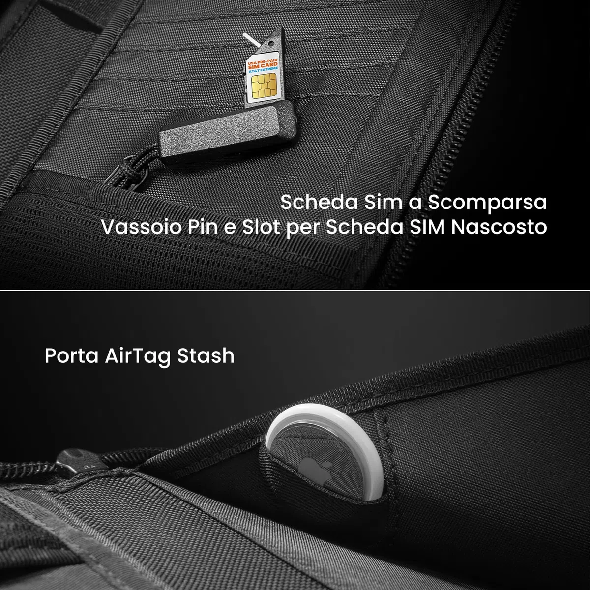 tomtoc Custodie per passaporto per 4 passaporti e 4 carte, Custodia per passaporti per famiglie con supporto per carta SIM e pin di espulsione, Protezione RFID, tasca per carta di vaccinazione
