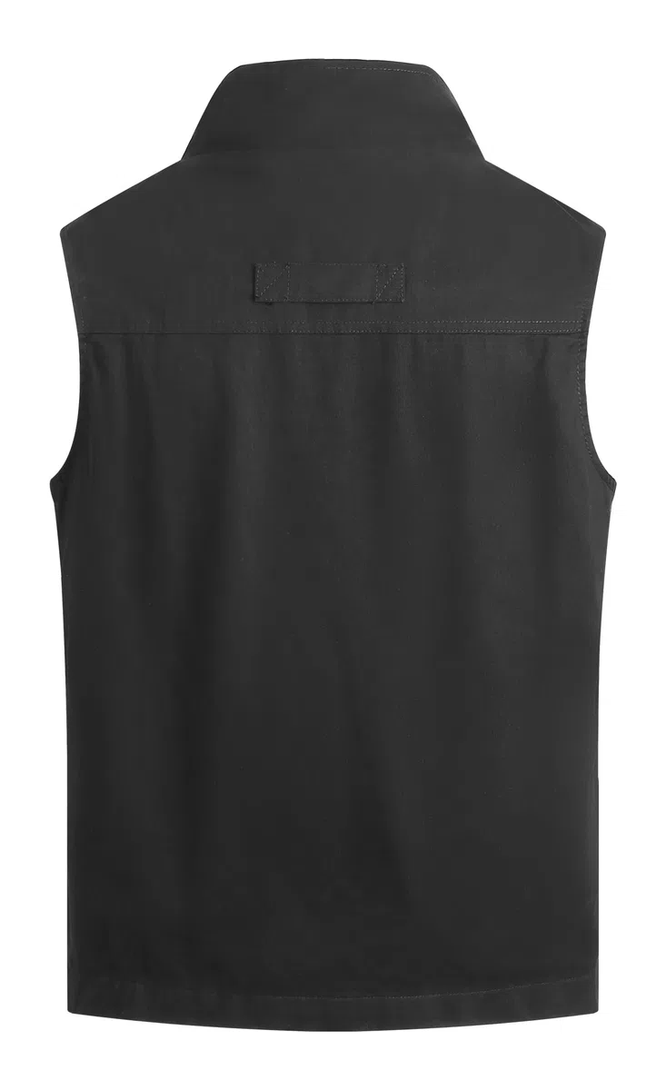 Uomo All'aperto Gilet Multi-Tasca Cotone Gilet da Pesca Leggero Traspirante Giubbotti Gilet vintage Casual Sport Giubbino Senza Maniche Caccia Fotografi