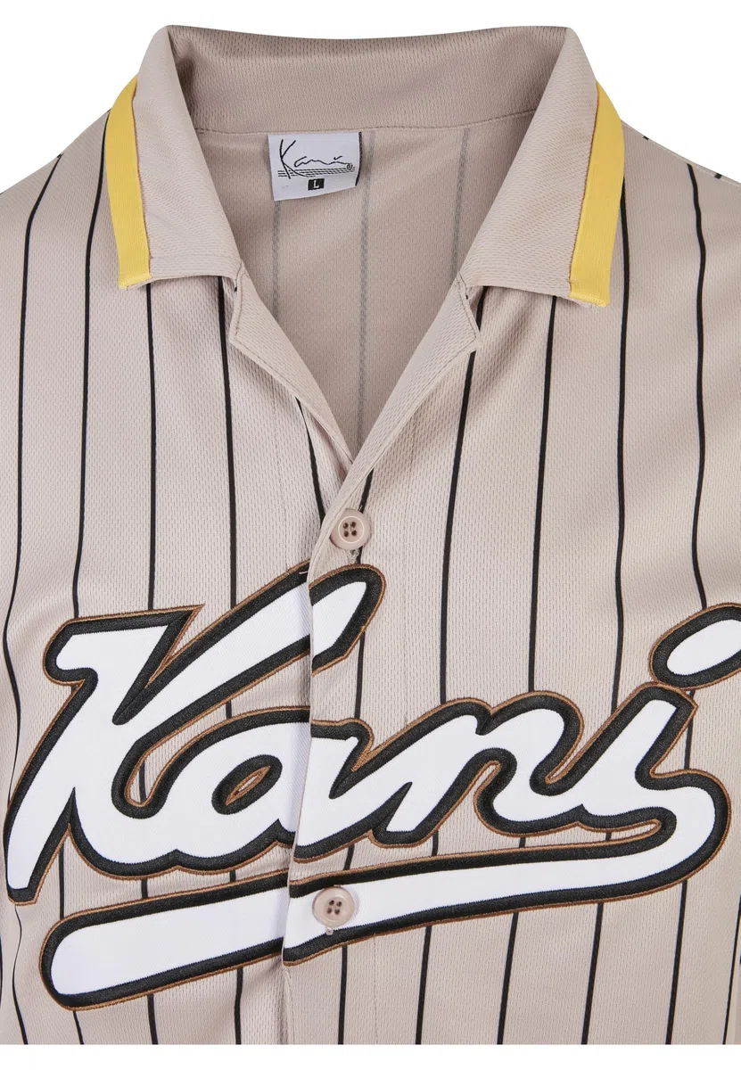 Karl Kani Varsity Pinstripe Baseball Shirt Unisex