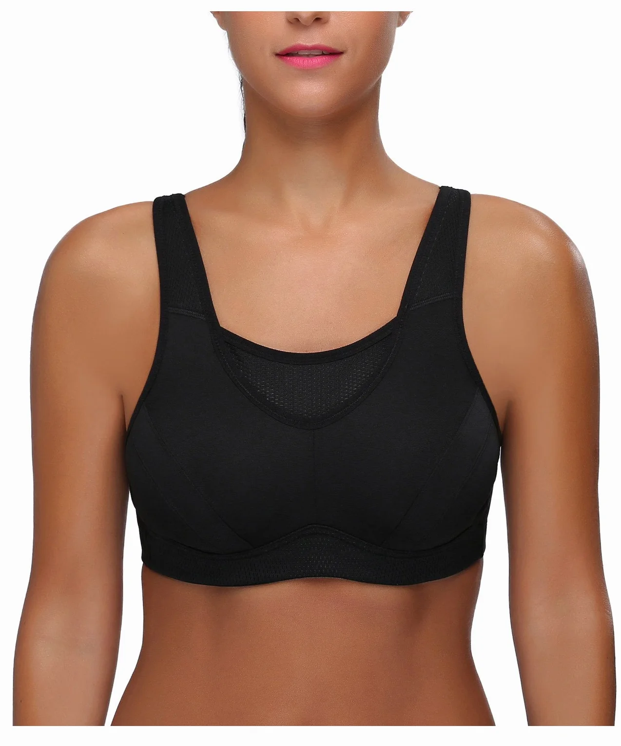 Wingslove Reggiseno Sportivo Donna, Reggiseno Senza Ferretto Non Imbottito Sostegno Forte