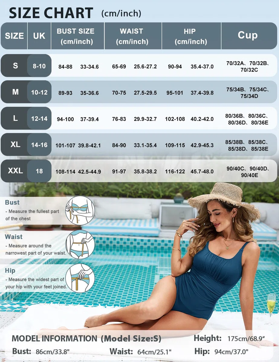 Costume Intero Donna Contenitivo Pancia Costumi Piscina Mare Costume Curvy Costume da Bagno Donna Push up Monokini con Swimwear Imbottito Scollo a U Schiena Bassa