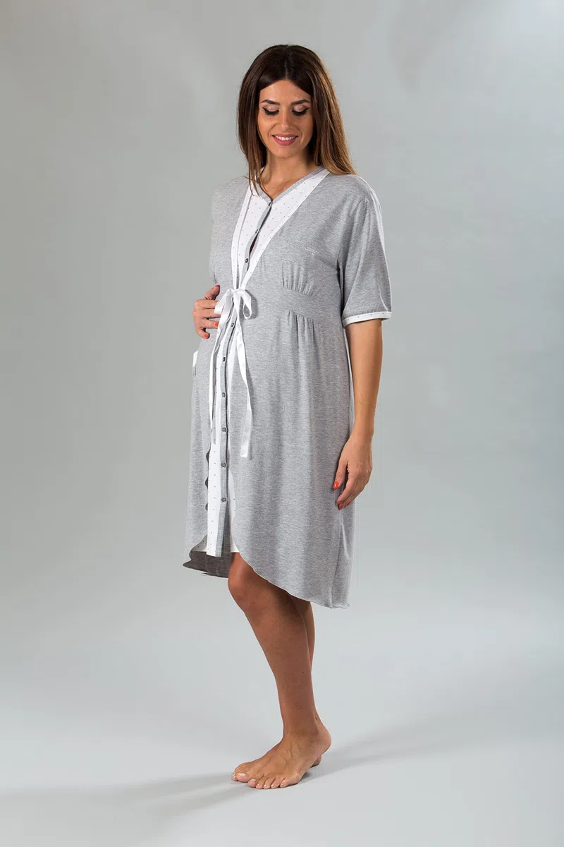 Premamy - Pigiama Premaman in Cotone per Donna