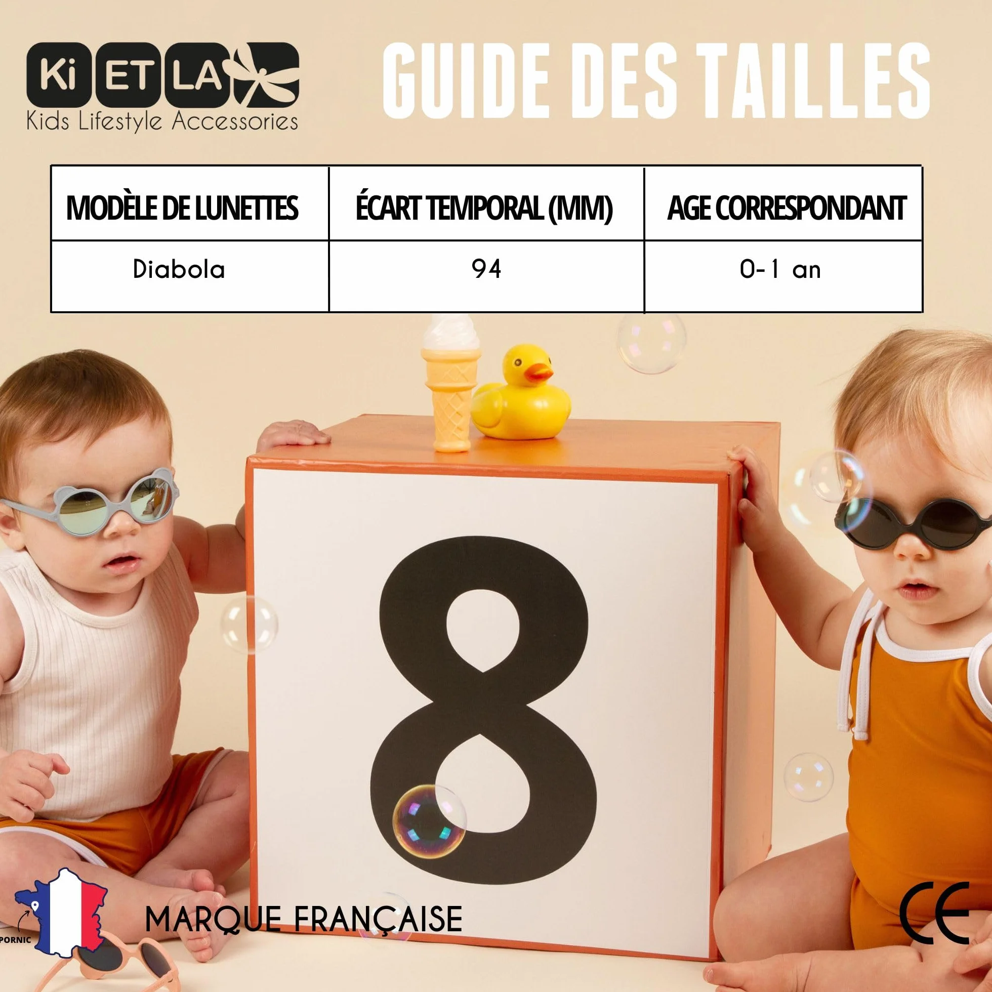Ki Et La Diabola Occhiali Unisex - Bimbi 0-24 (Pacco da 1)
