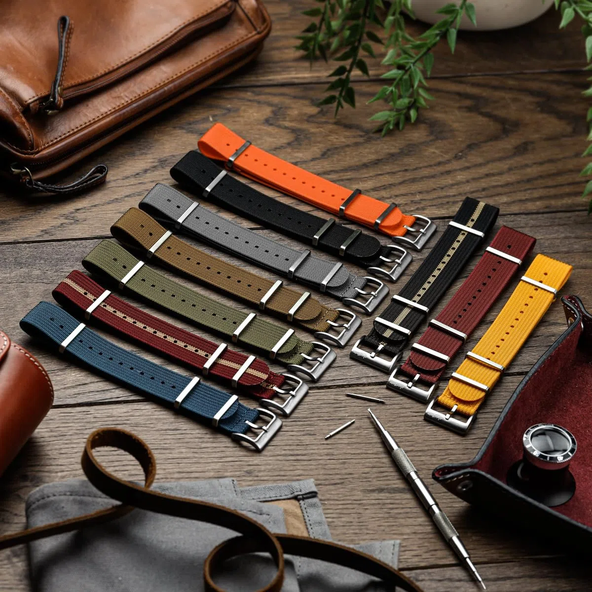 WatchGecko Ridge Military Nylon Watch Strap