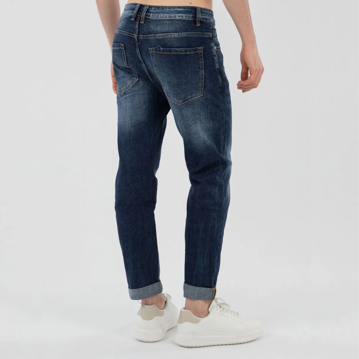 TONY BACKER - Jeans Uomo Regular Fit, Pantaloni da Lavoro e Tempo Libero, Stile Casual, Jeans da Uomo Elasticizzati, Comfort Quotidiano, Taglie 44-54 Art. L389