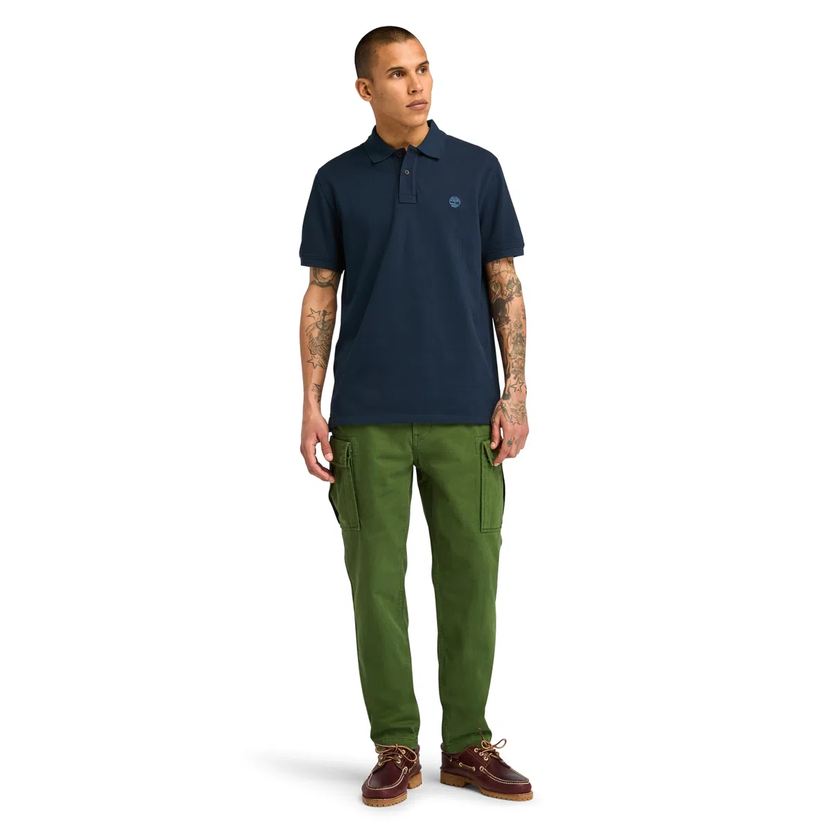 Timberland Polo da Uomo in piqué Millers River Arancione Codice TB0A26N4EG6