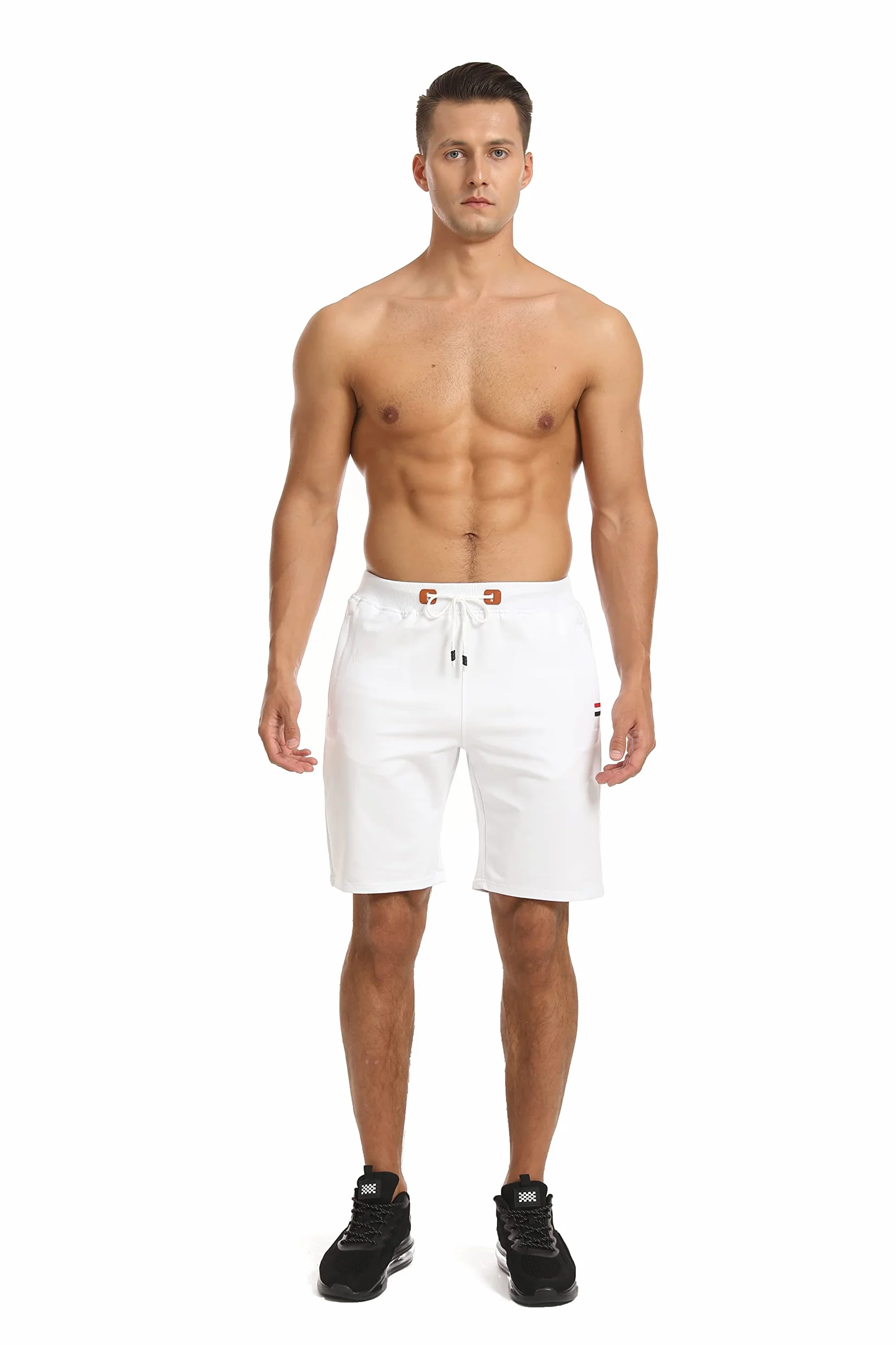 Tansozer Pantaloncini Uomo Sportivi Estivi Cotone Pantaloncini Corsa Uomo Running Palestra Shorts